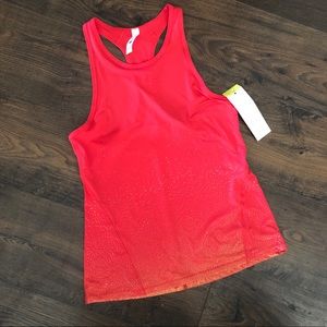 All in motion coral sparkle running tank